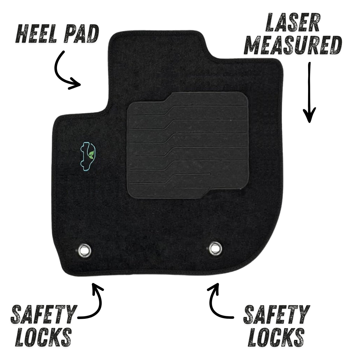 Carpet Floor Mats for 2016 to 2022 Honda HRV / 2015 to 2020 Honda Fit