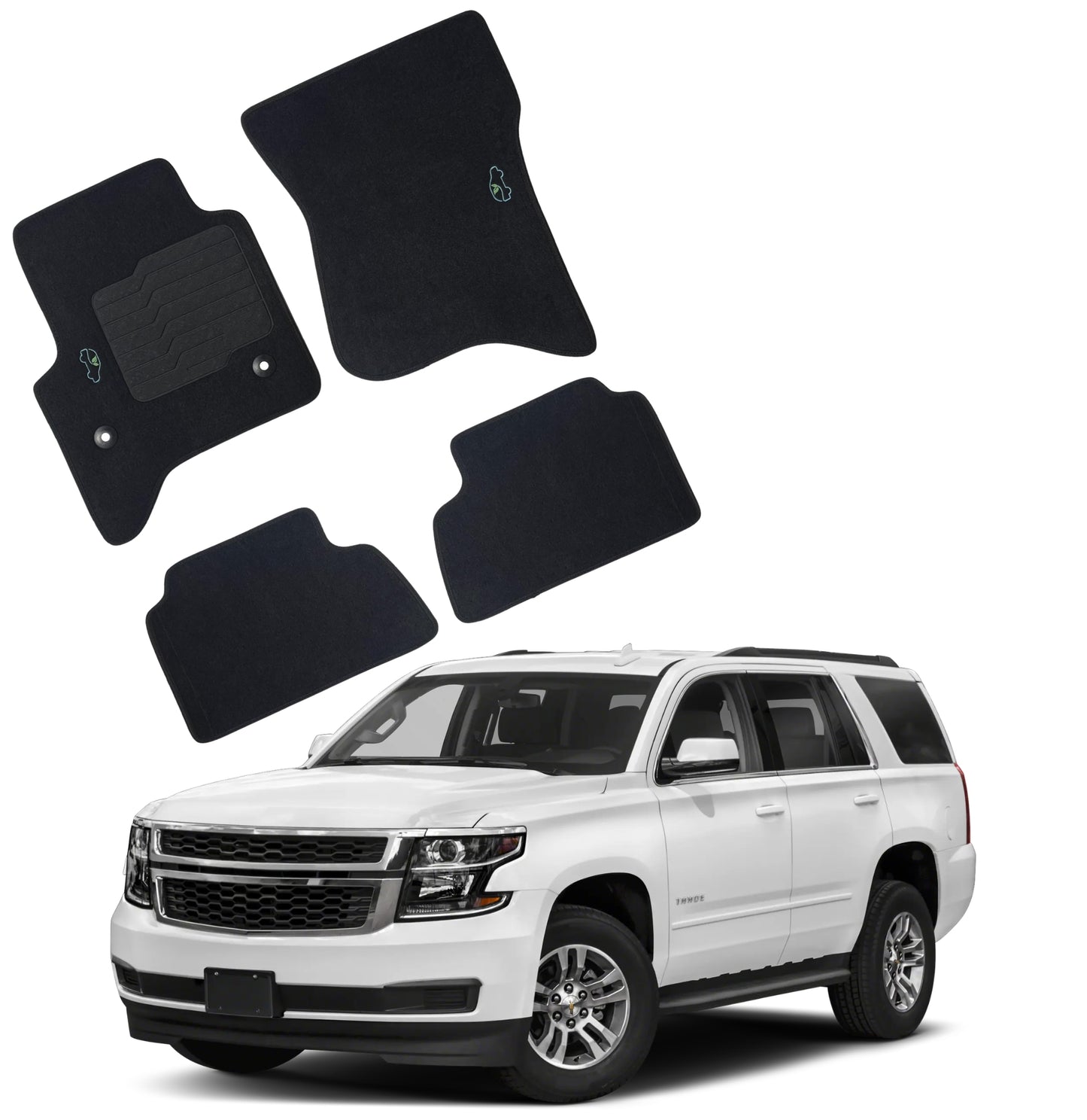 Carpet Floor Mats for 2015 to 2020 Chevrolet Tahoe and GMC Yukon