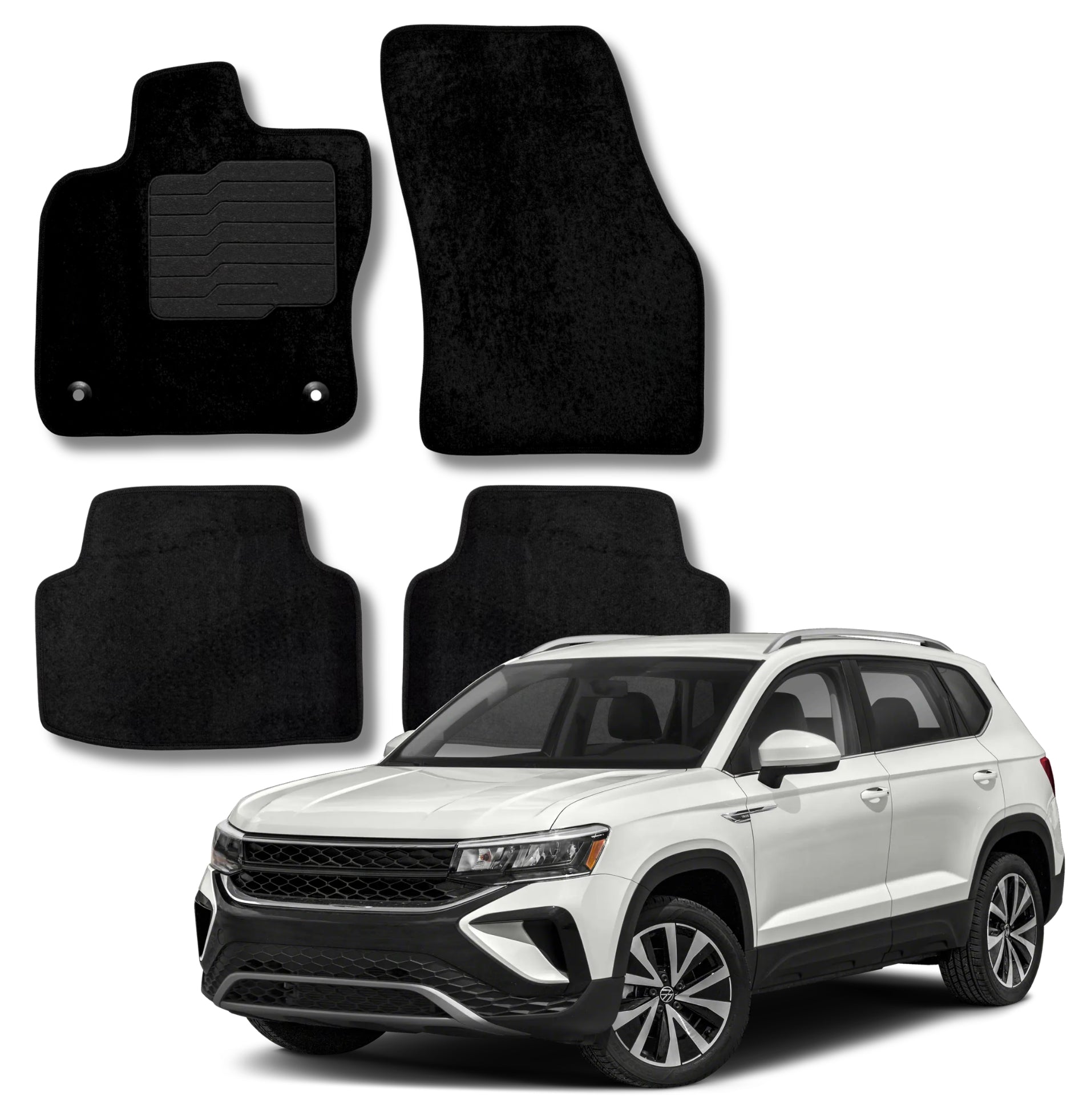 Carpet Floor Mats for 2022 to 2026 Volkswagen Taos, Front and Rear
