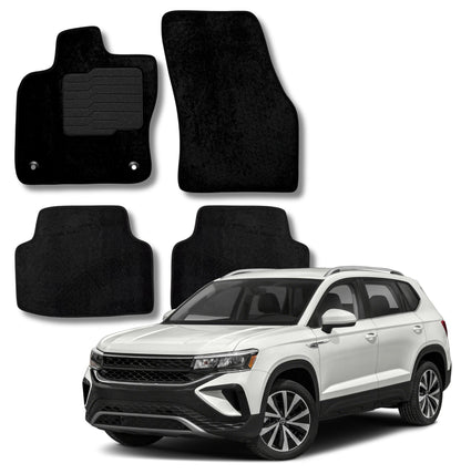 Carpet Floor Mats for 2022 to 2026 Volkswagen Taos, Front and Rear
