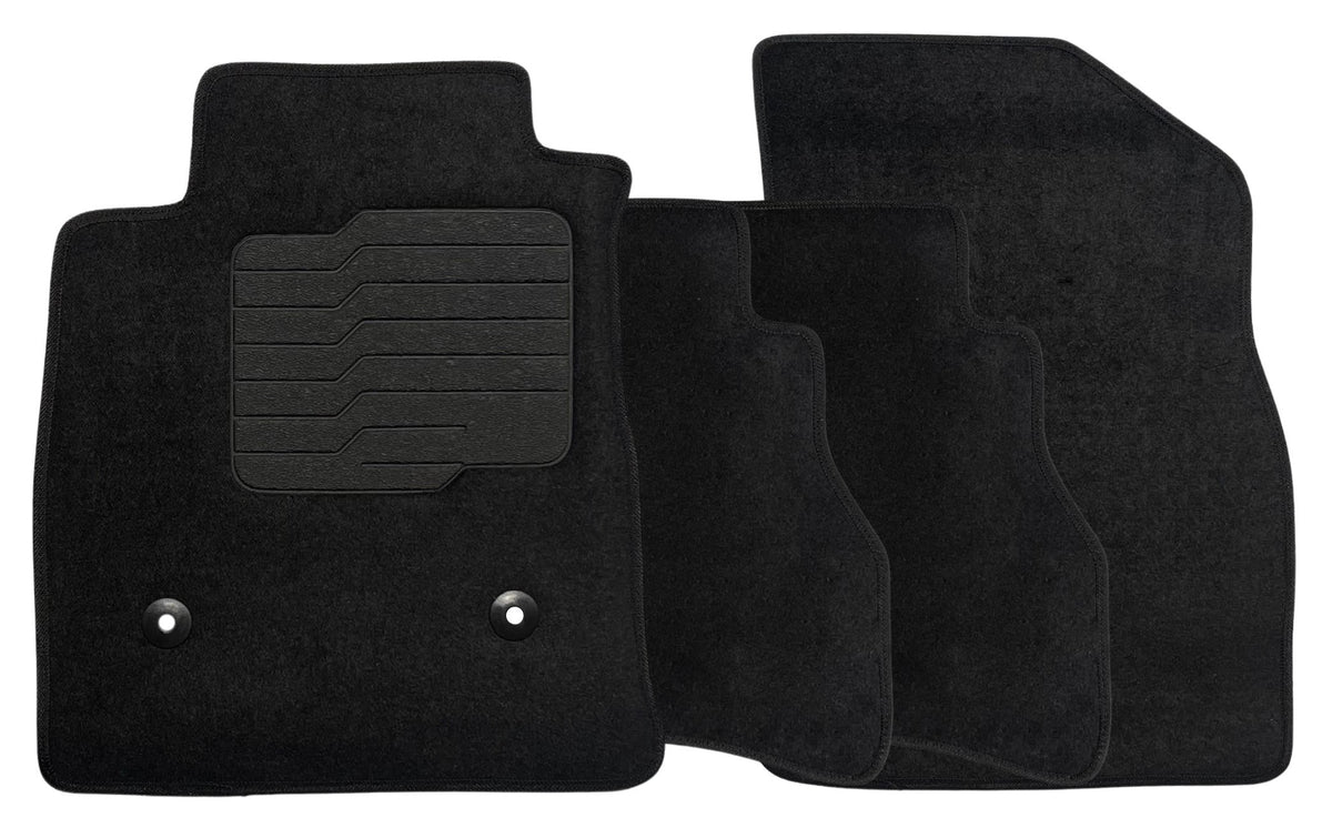Carpet Floor Mats for 2024 2025 2026 Chevrolet Trax & Buick Envista, Front and Rear, Black