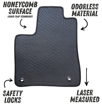 All Weather Honeycomb Floor Mats for 2014 to 2019 Toyota Highlander