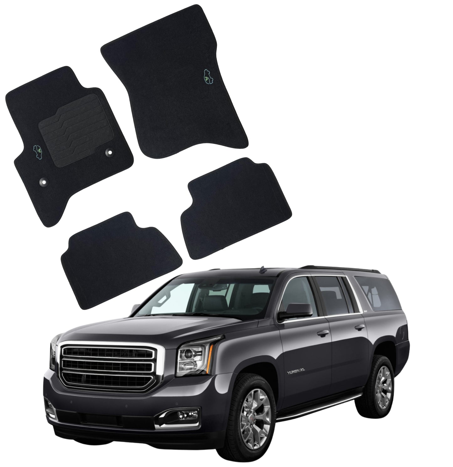 Carpet Floor Mats for 2015 to 2020 Chevrolet Tahoe and GMC Yukon