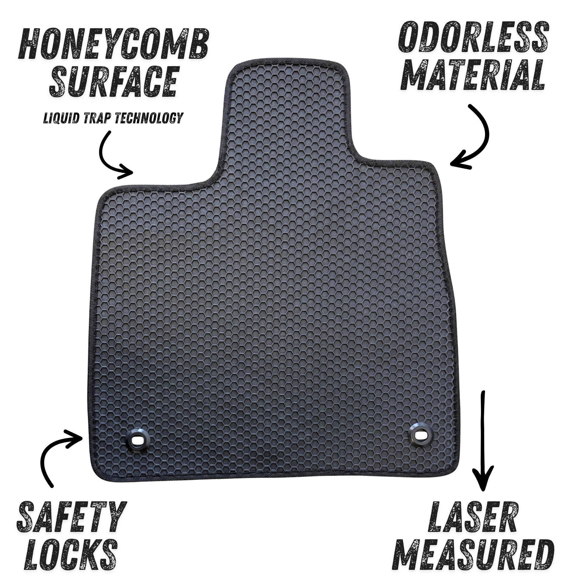 All Weather Honeycomb Floor Mats for 2026 Honda Passport, Front and Rear