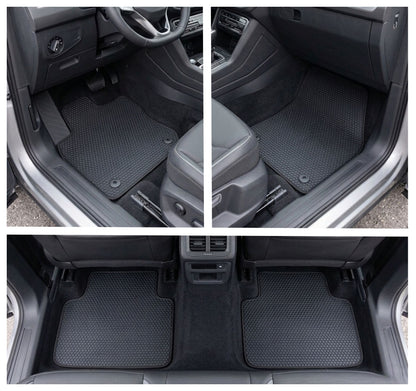 All Weather Honeycomb Floor Mats for 2025 to 2026 Volkswagen Tiguan, Front and Rear
