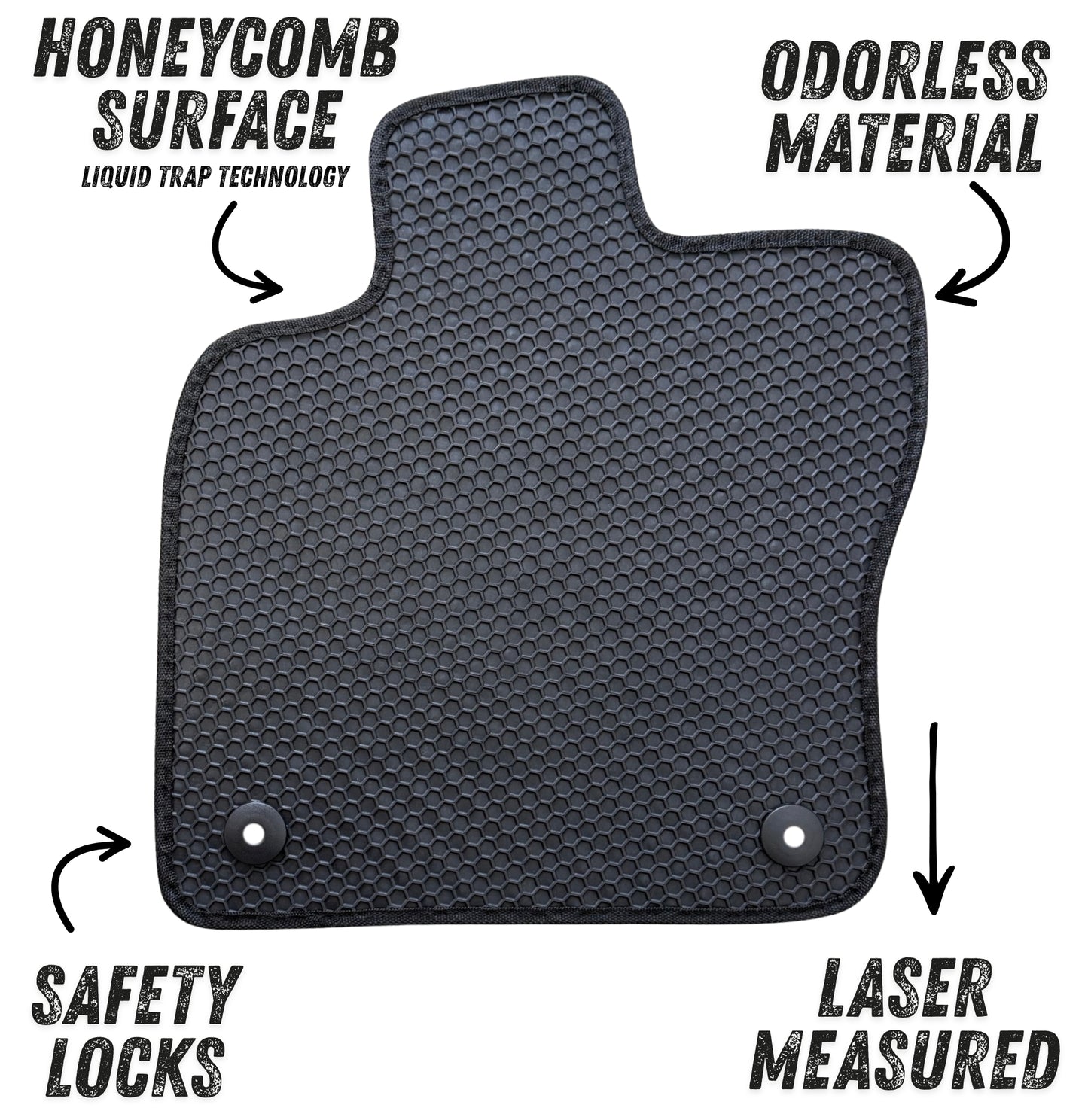 All Weather Honeycomb Floor Mats for 2022 to 2026 Volkswagen Taos