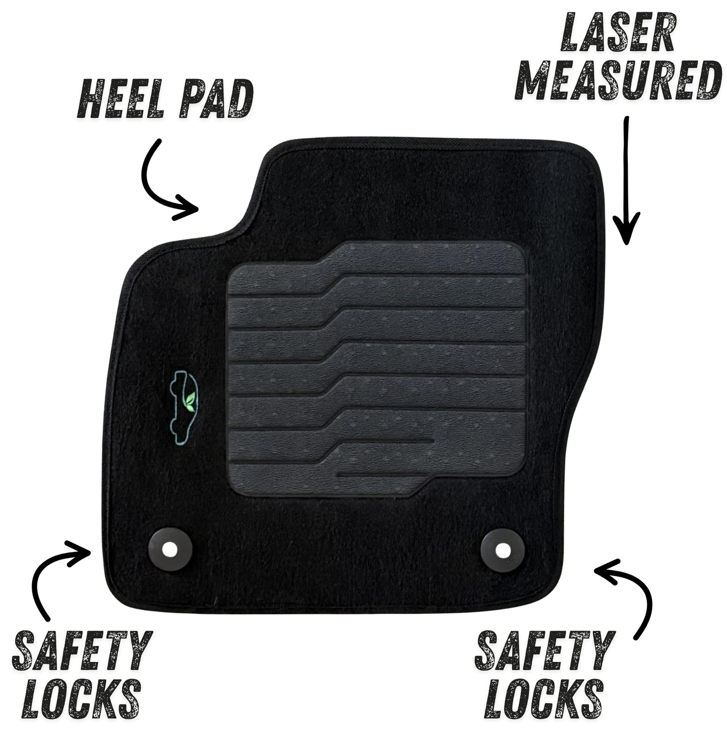 Carpet Floor Mats for 2012 to 2018 Ford Focus Hatch and Sedan, Front and Rear