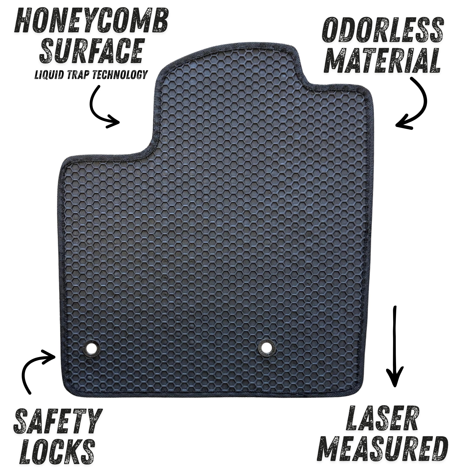 All Weather Honeycomb Floor Mats for 2021 to 2026 Nissan Rogue