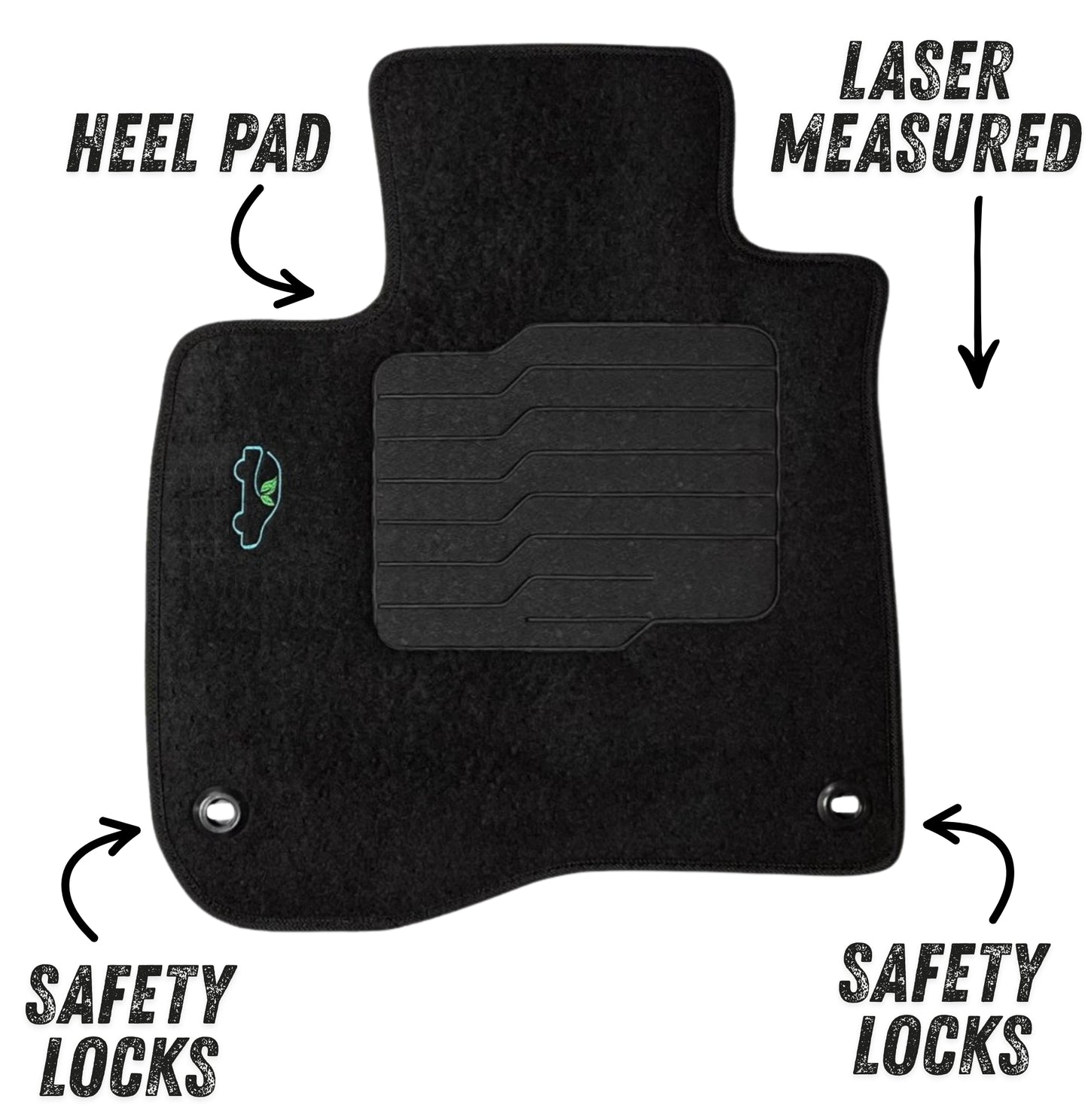 Carpet Floor Mats for 2017 to 2022 Honda CR-V, Front and Rear
