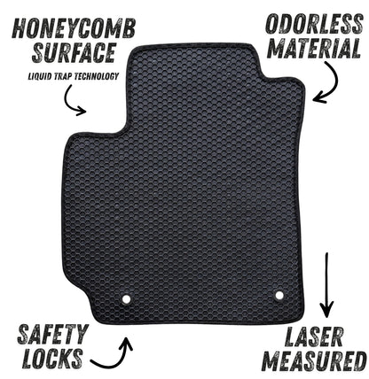 All Weather Honeycomb Floor Mats for 2020 to 2025 Kia Soul, Front and Rear