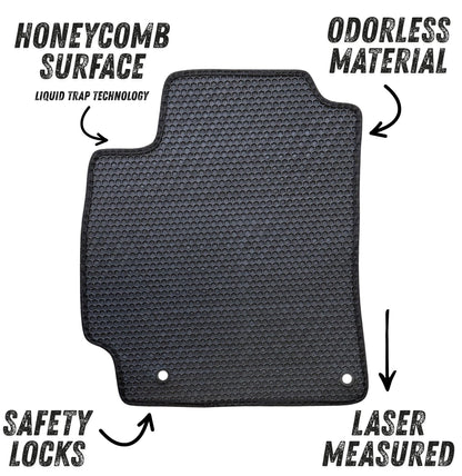 All Weather Honeycomb Floor Mats for 2017 to 2020 Hyundai Elantra
