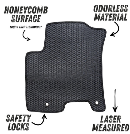 All Weather Honeycomb Floor Mats for 2020 to 2026 Hyundai Venue, Front and Rear