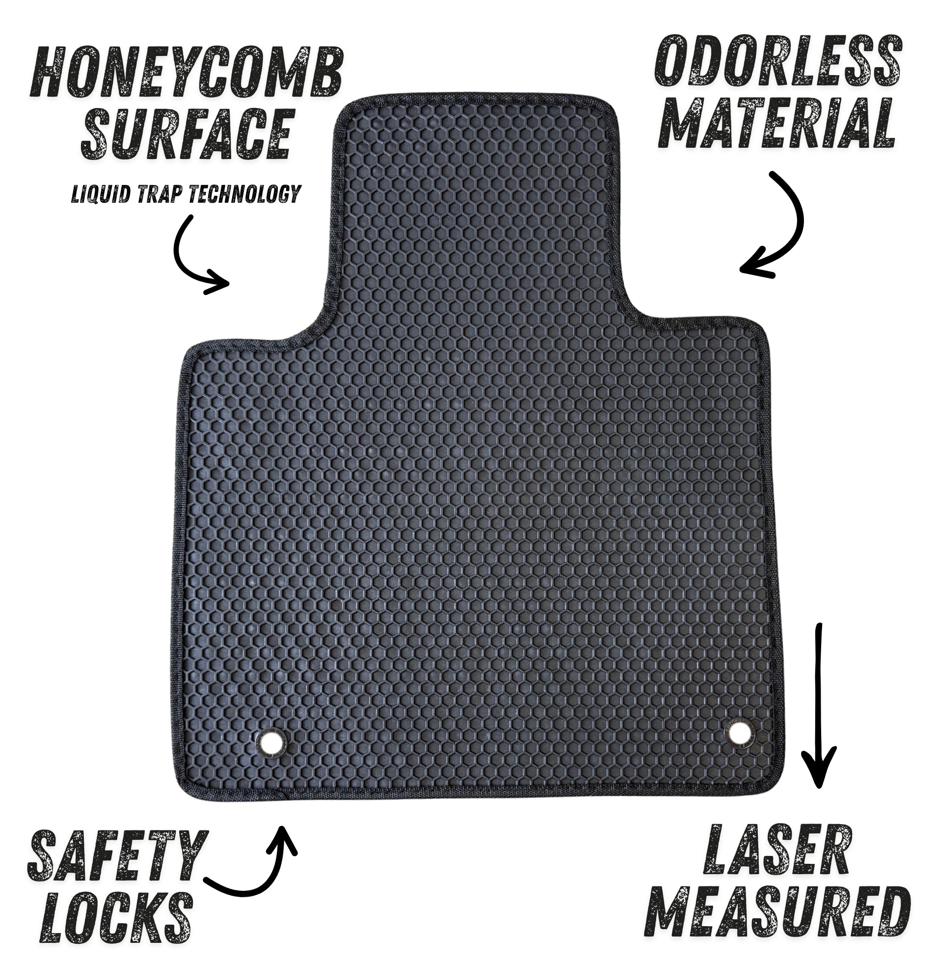 All Weather Honeycomb Floor Mats for 2019 2020 Hyundai Santa Fe