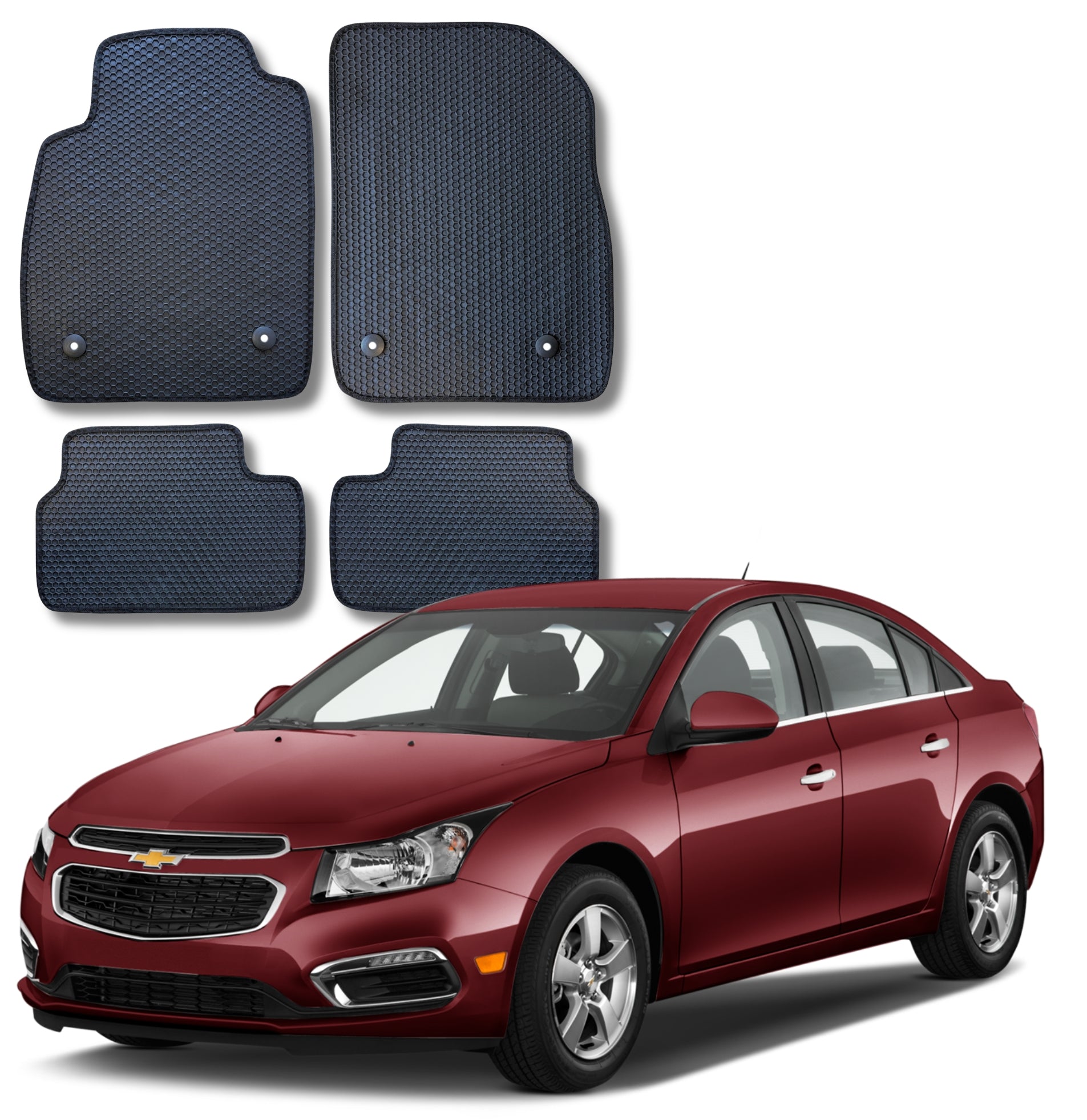 All Weather Honeycomb Floor Mats for 2011-2015 Chevrolet Cruze, 2016 Chevrolet Cruze Limited