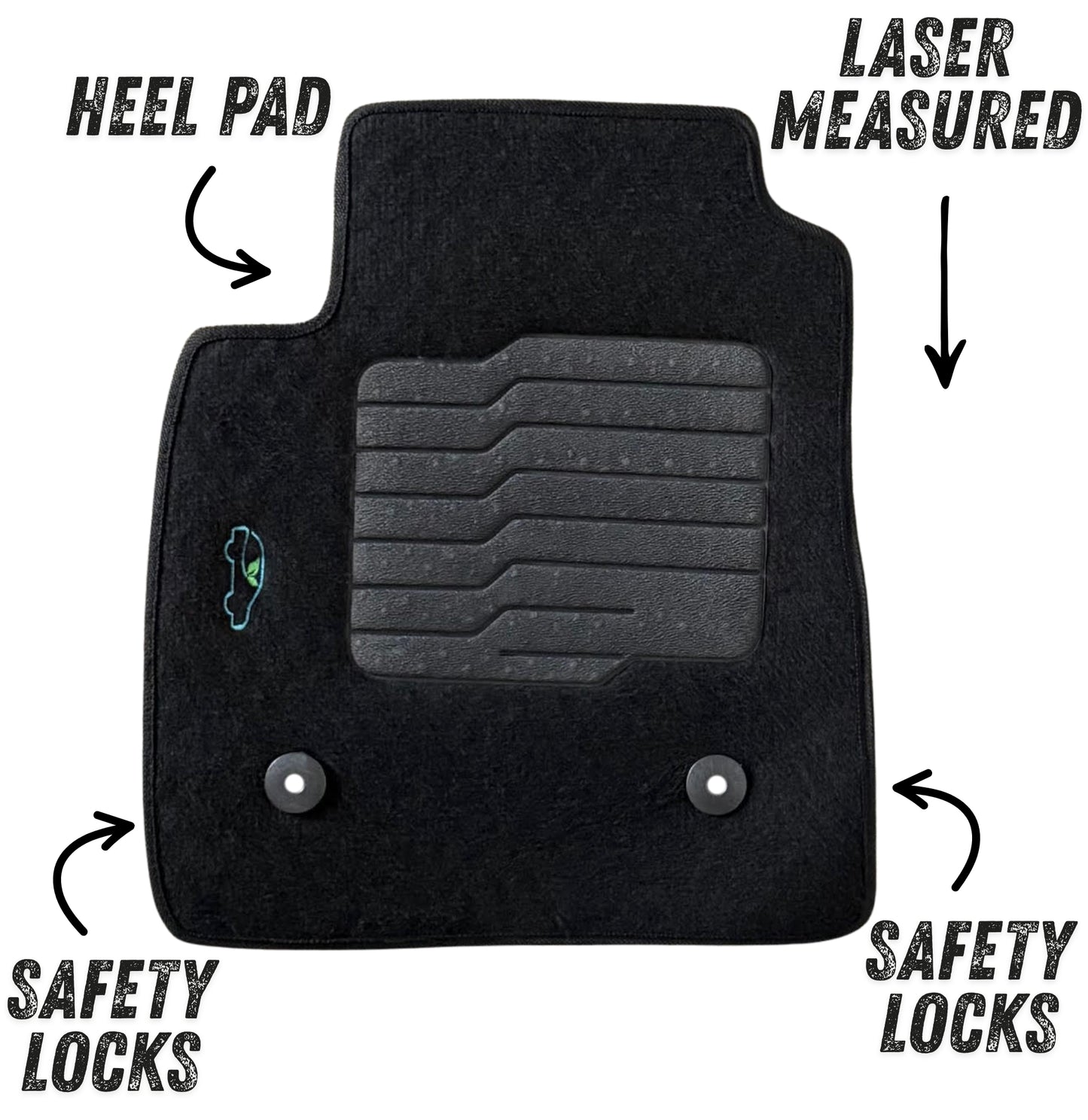 Carpet Floor Mats for 2021 to 2026 Chevrolet Trailblazer AWD, Front and Rear