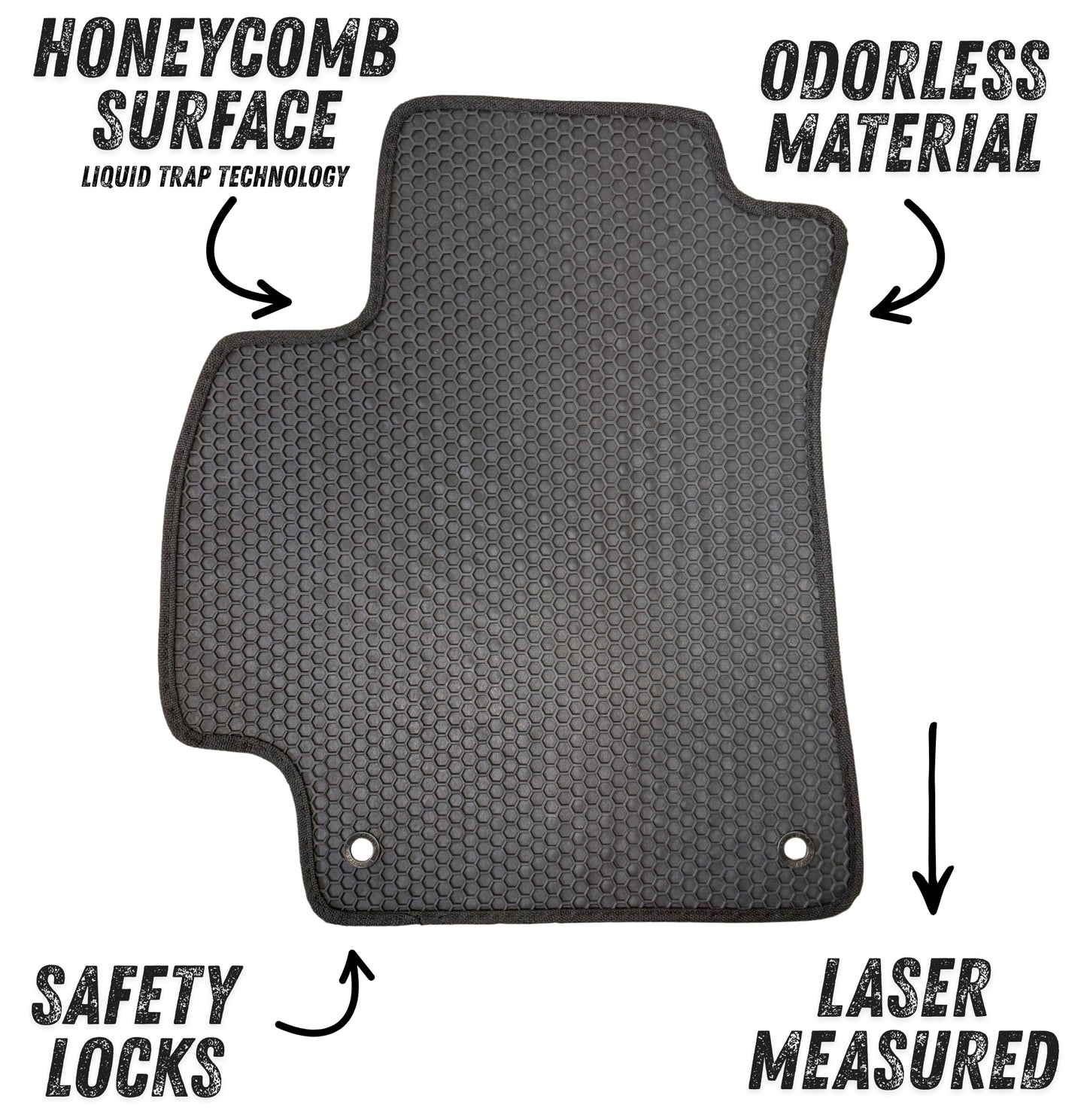 All Weather Honeycomb Floor Mats for 2021 to 2026 Hyundai Elantra and Elantra N