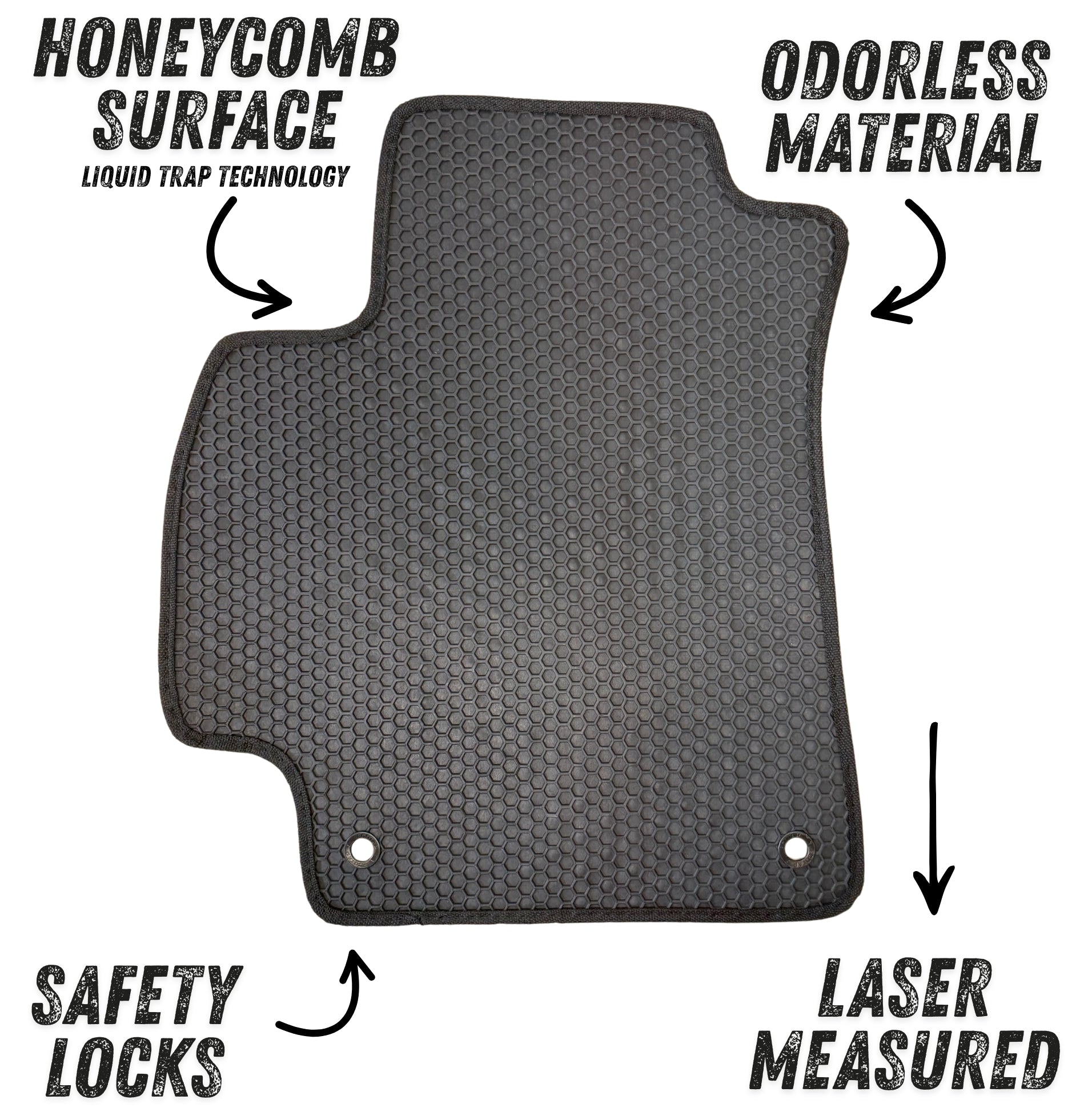 All Weather Honeycomb Floor Mats for 2021 to 2026 Hyundai Elantra and Elantra N