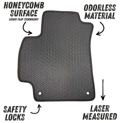 All Weather Honeycomb Floor Mats for 2021 to 2026 Hyundai Elantra and Elantra N