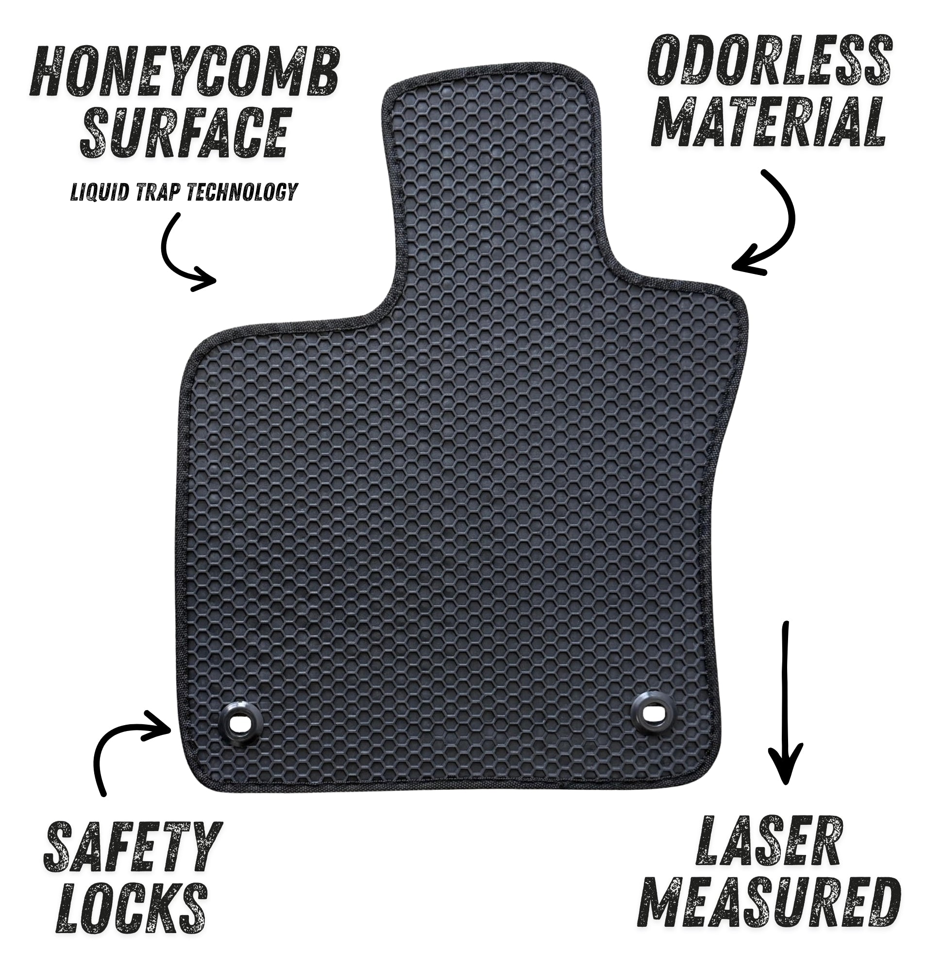 All Weather Honeycomb Floor Mats for 2023 to 2026 Toyota Prius