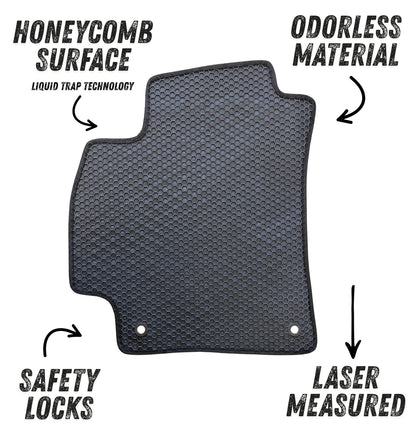 All Weather Honeycomb Floor Mats for 2025 to 2026 Kia K4, Front and Rear