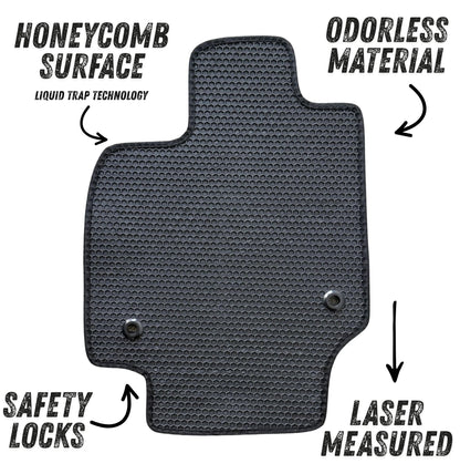 All Weather Honeycomb Floor Mats for 2023 to 2026 Toyota Crown, Front and Rear
