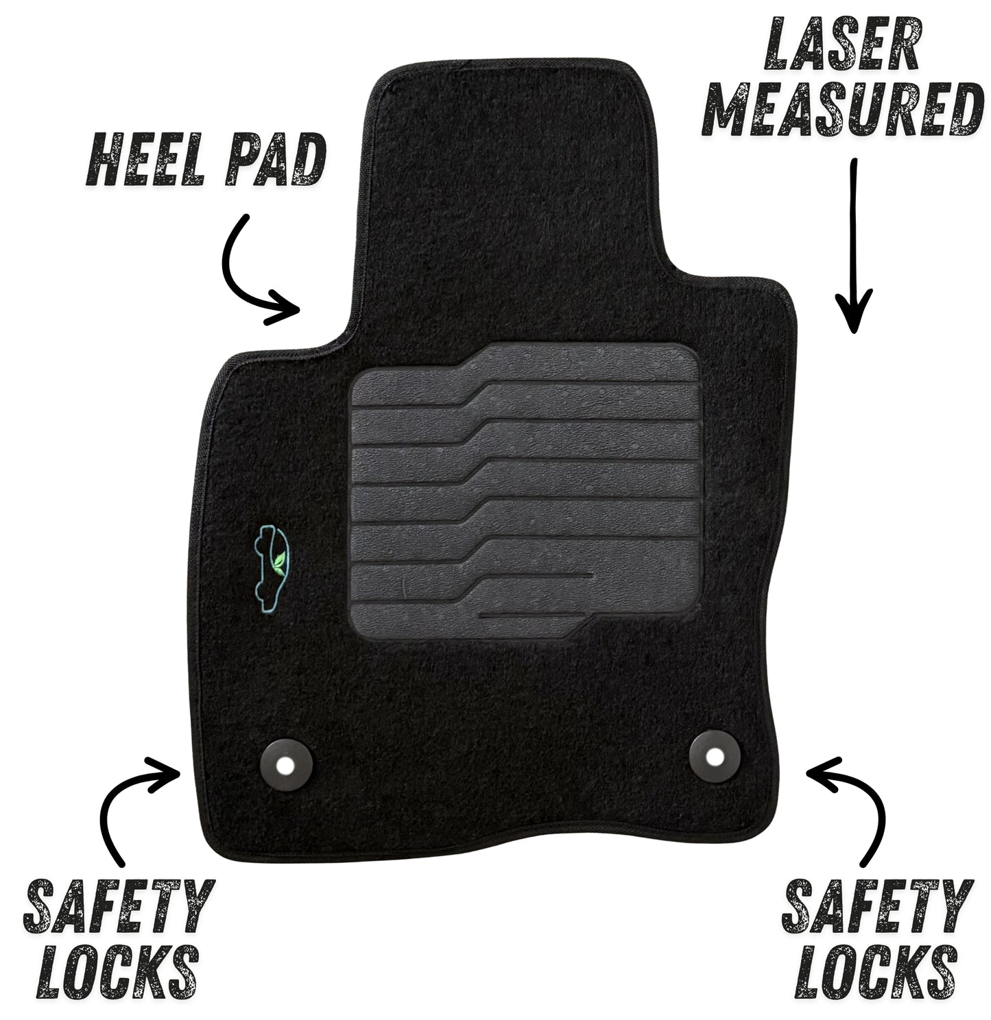 Carpet Floor Mats for 2021 to 2025 Ford Bronco Sport / 2022 to 2025 Ford Maverick