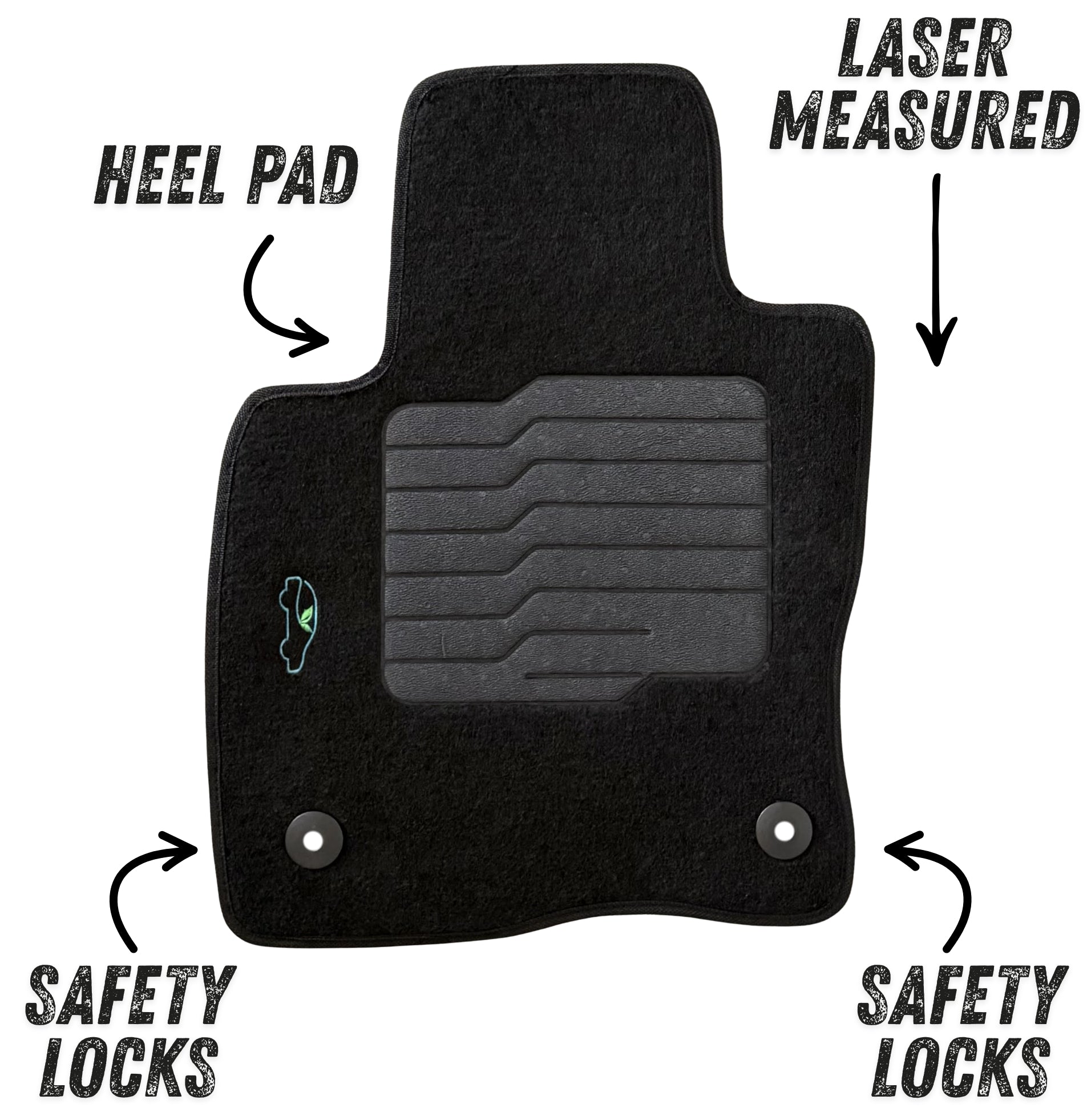 Carpet Floor Mats for 2021 to 2026 Ford Bronco Sport / 2022 to 2026 Ford Maverick