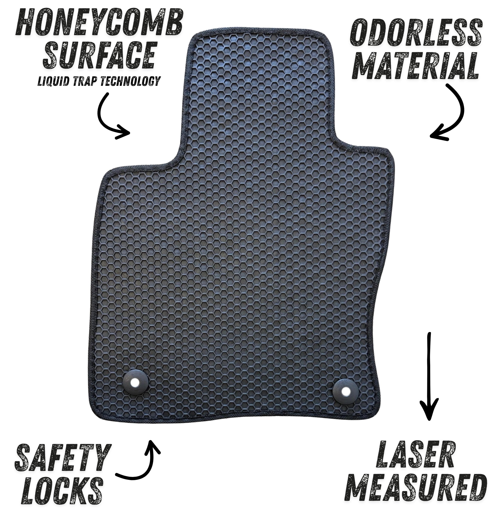 All Weather Honeycomb Floor Mats for 2020 to 2026 Ford Escape