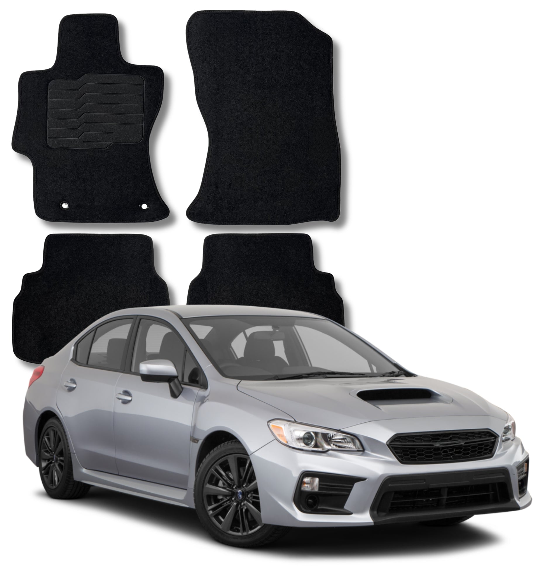 Carpet Floor Mats For 2018 to 2023 Subaru Crosstrek 2017 to 2023 Subaru Impreza, Front and Rear