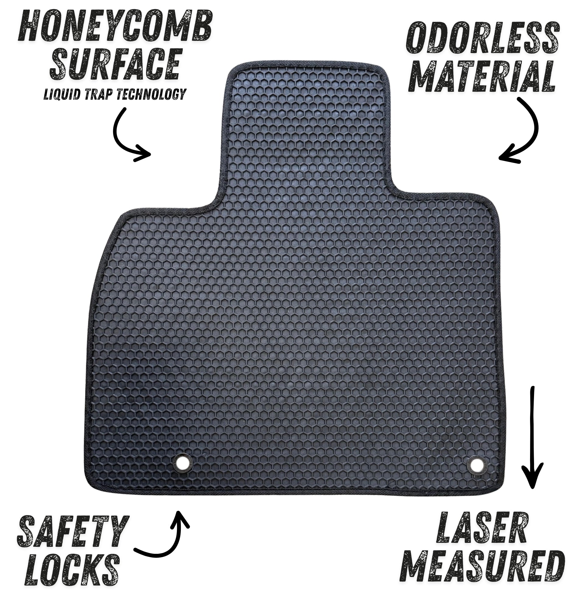 All Weather Honeycomb Floor Mats for 2020 to 2025 Kia Telluride Full Set