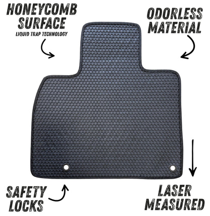 All Weather Honeycomb Floor Mats for 2020 to 2025 Kia Telluride Full Set