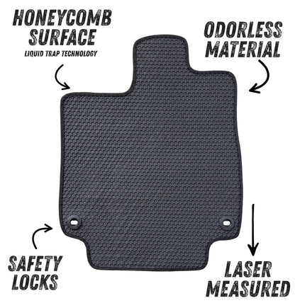 All Weather Honeycomb Floor Mats for 2018 to 2026 Honda Odyssey, Full Set