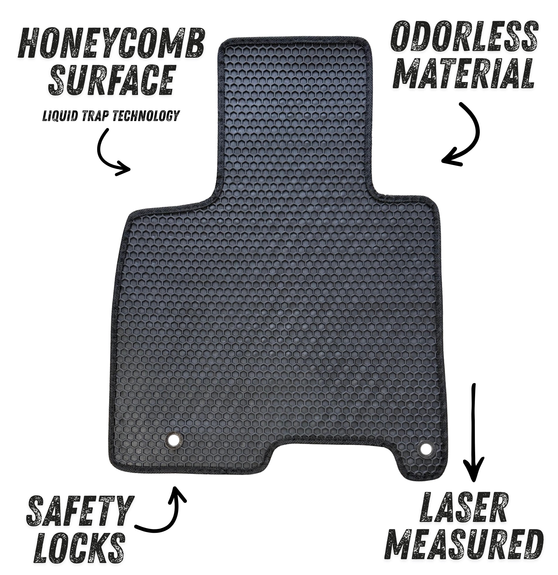 All Weather Honeycomb Floor Mats For 2022 to 2026 Hyundai Tucson