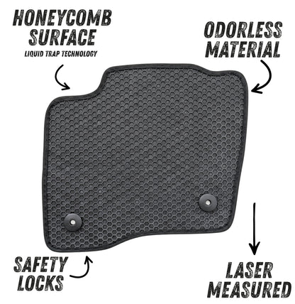 All Weather Honeycomb Floor Mats for 2015 to 202 Ford Edge, Front and Rear