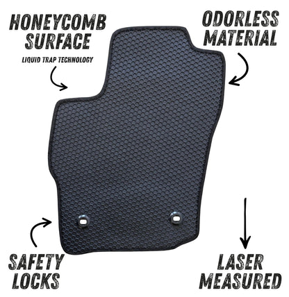 All Weather Honeycomb Floor Mats for 2024 to 2026 Toyota Tacoma, Front and Rear