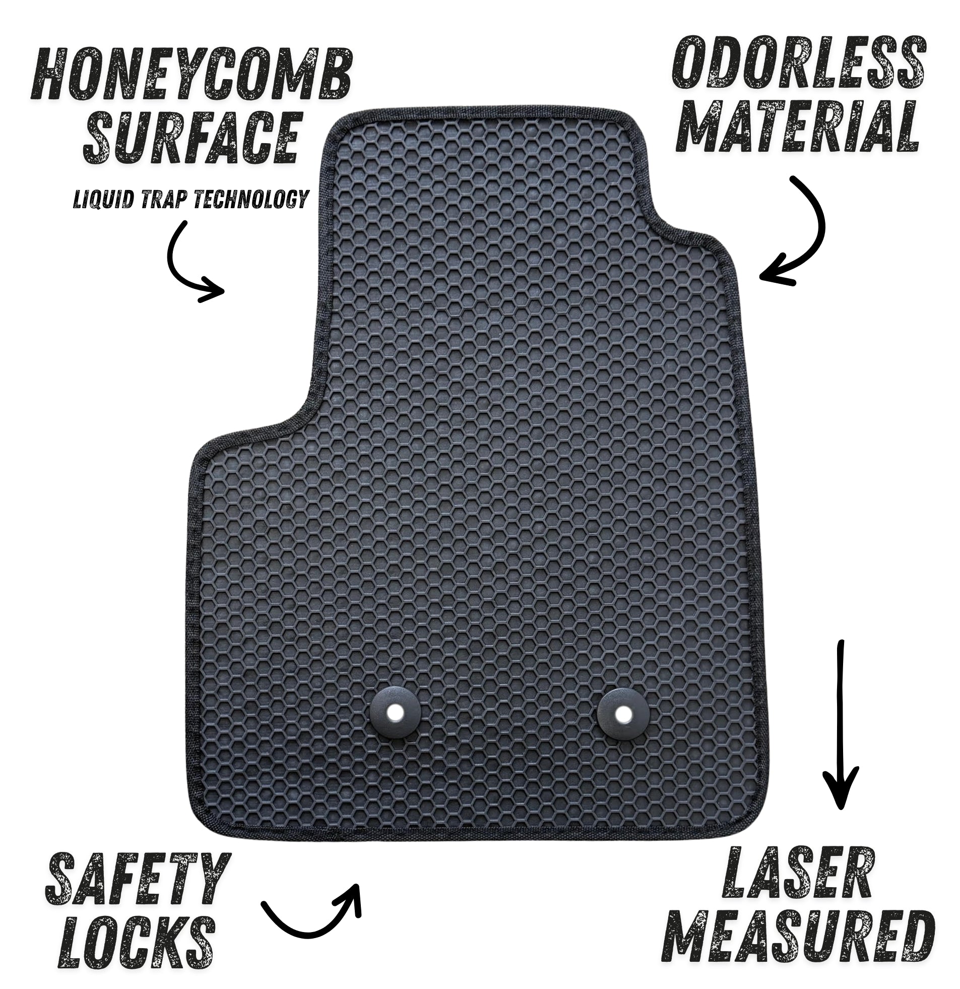 All Weather Floor Mats for 2015 to 2022 Chevrolet Colorado and GMC Canyon