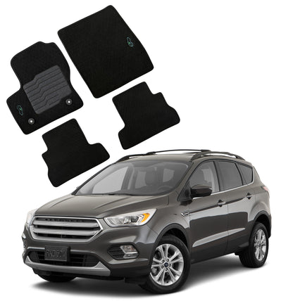 Carpet Floor Mats for 2013 to 2019 Ford Escape, Front and Rear