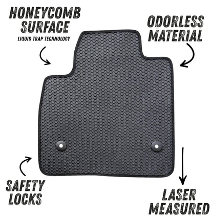 All Weather Honeycomb Floor Mats for 2019 to 2026 Chevrolet Blazer, Front and Rear