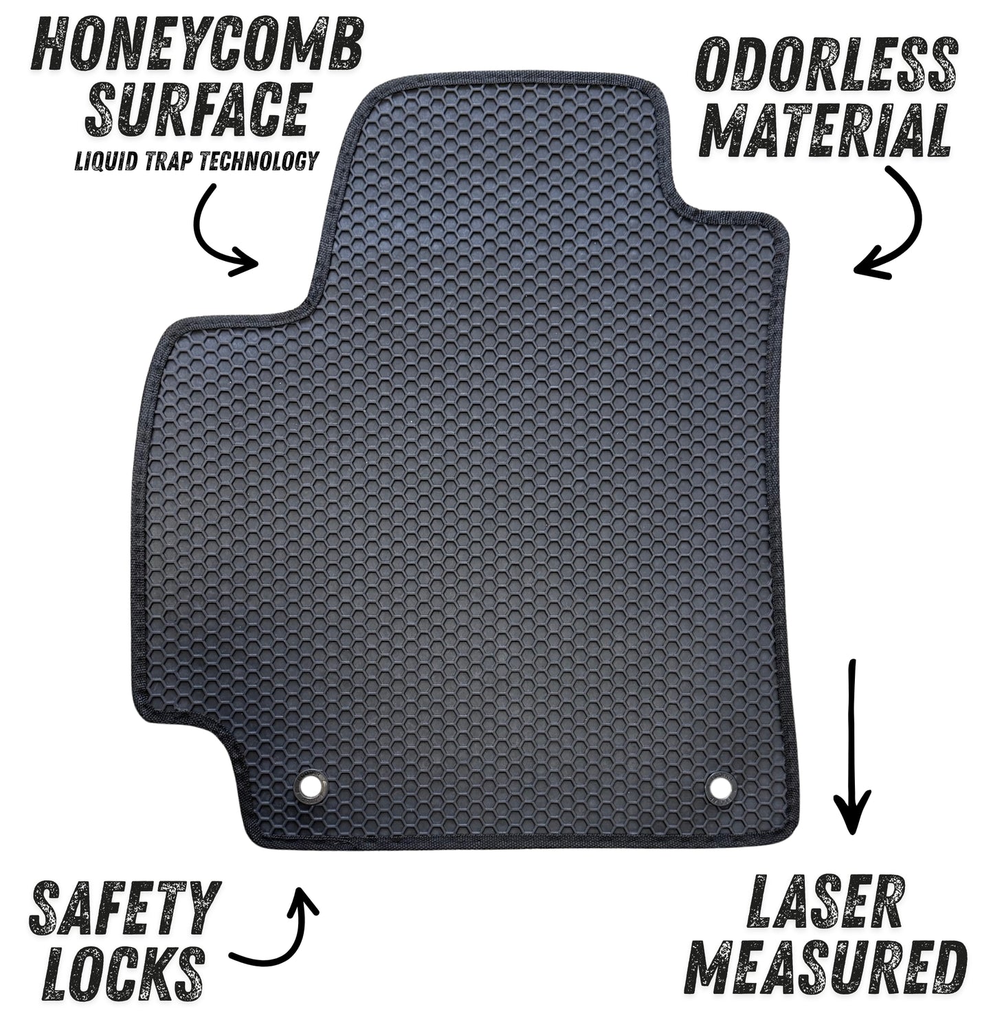 All Weather Honeycomb Floor Mats for 2021 to 2026 Kia Seltos