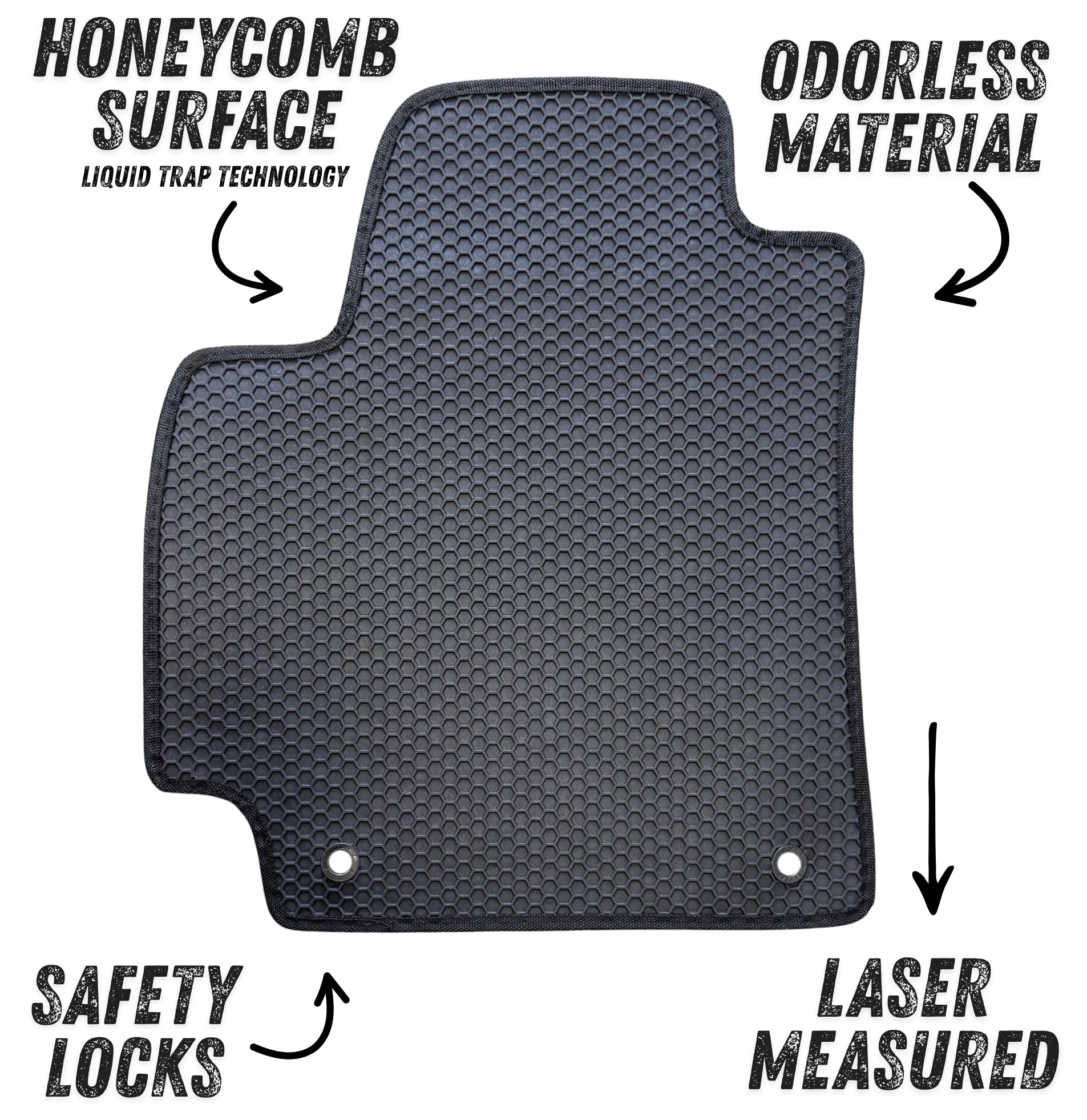 All Weather Honeycomb Floor Mats for 2021 to 2026 Kia Seltos