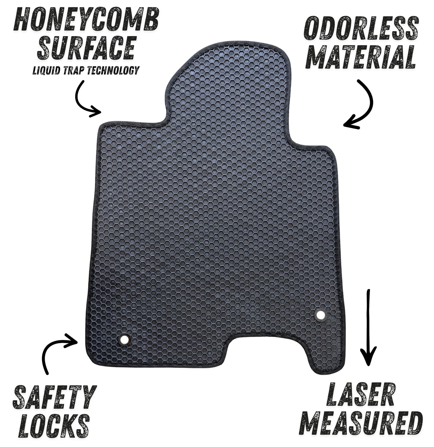 Floor Mats Honeycomb All Weather for 2020 to 2026 Hyundai Sonata / 2021 to 2026 Kia K5