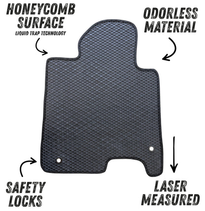 Floor Mats Honeycomb All Weather for 2020 to 2026 Hyundai Sonata / 2021 to 2026 Kia K5