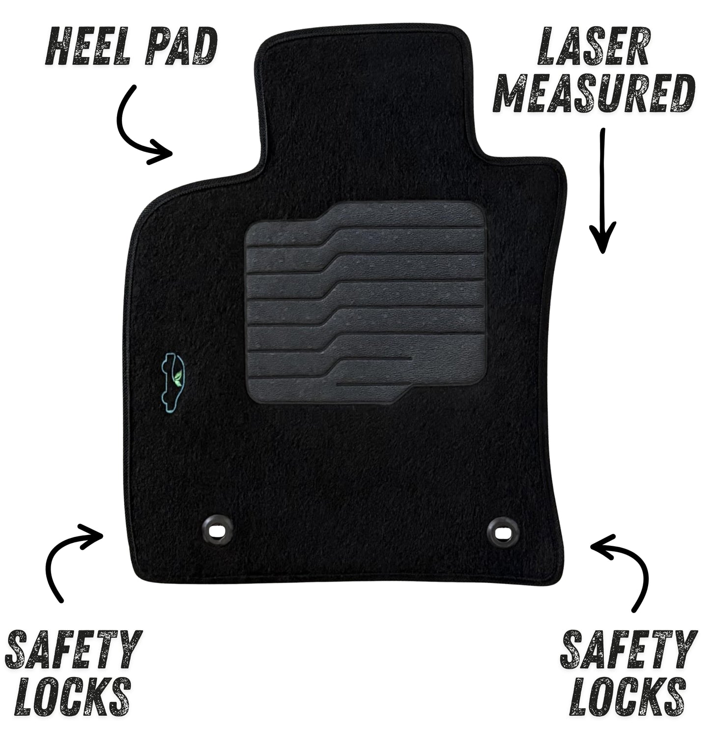 Carpet Floor Mats for 2018 to 2024 Toyota Camry, Front and Rear