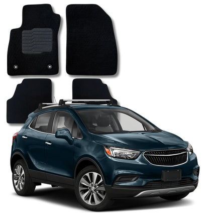 Carpet Floor Mats For 2013 to 2023 Chevrolet Trax & Buick Encore, Front and Rear