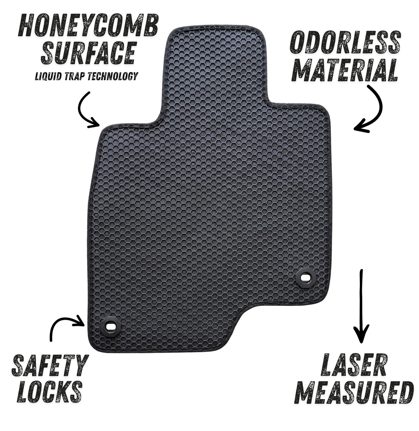 All Weather Honeycomb Floor Mats for 2019 to 2026 Acura RDX, Front and Rear