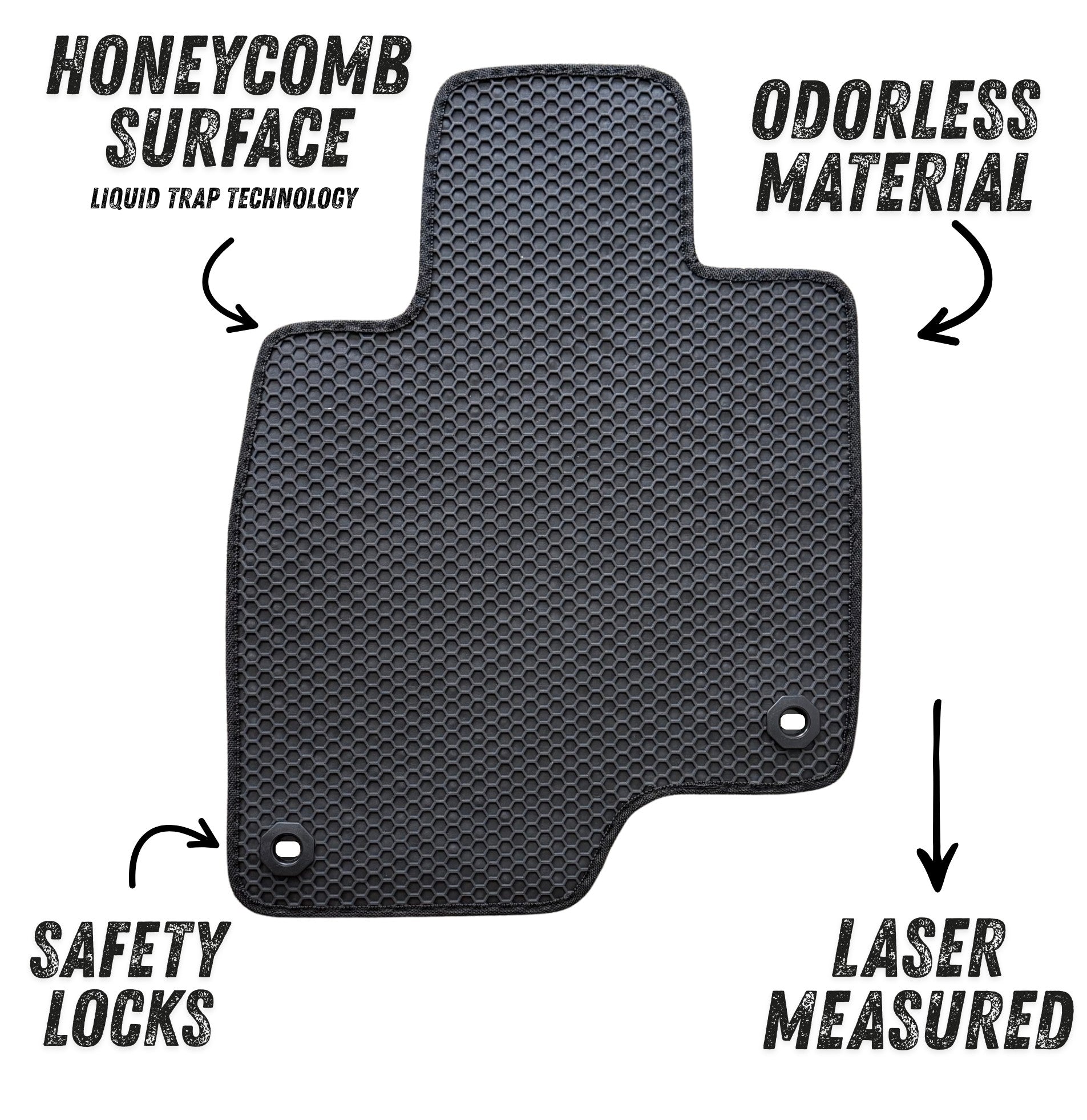 All Weather Honeycomb Floor Mats for 2019 to 2026 Acura RDX, Front and Rear