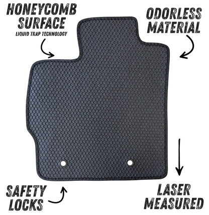 All Weather Honeycomb Floor Mats For 2010 and 2011 Toyota Prius