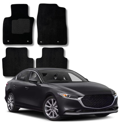 Carpet Floor Mats For 2019 to 2026 Mazda CX-30 and Mazda 3 Hatch and Sedan