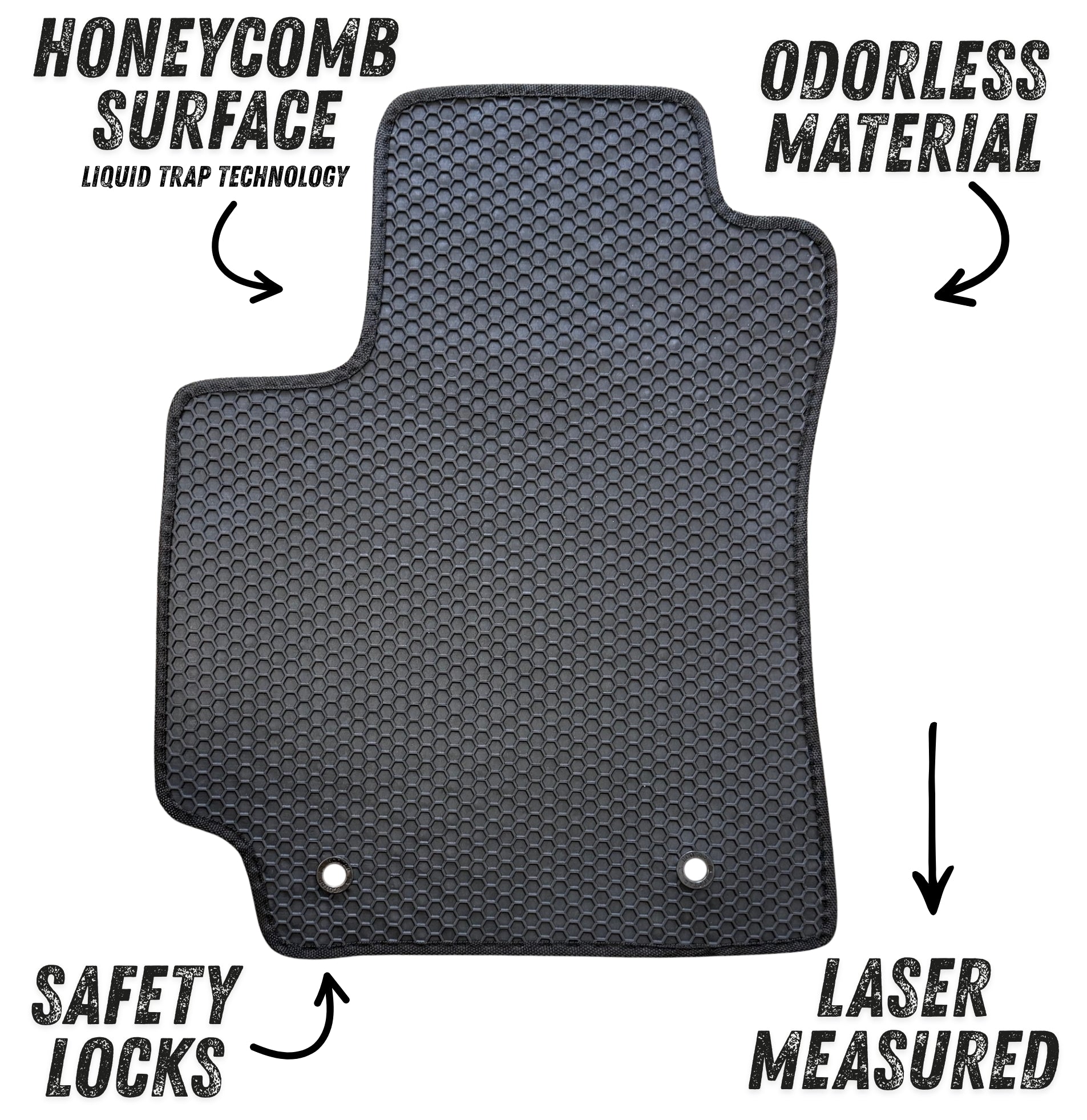 All Weather Floor Mats for 2024 to 2026 Hyundai Kona (Not for Electric Models)
