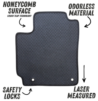 All Weather Honeycomb Floor Mats for 2018 to 2023 Hyundai Kona